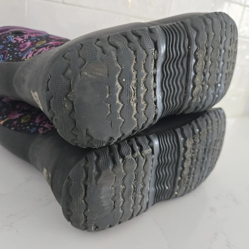 Bogs York Neon Unicorn Classic High Grasp Handles Waterproof Insulated Snow Boot - Picture 9 of 9